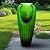 ourrco 30.7inches High Concrete Modern Water Fountain, Indoor/Outdoor Jar Water Fountain w/LED Lights Cascading Waterfall Features for Home Garden Backyard Decor, Green
