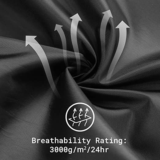 Image of Waterproof Rain Trousers, Breathable Outdoor Pants for Men and Women, Black