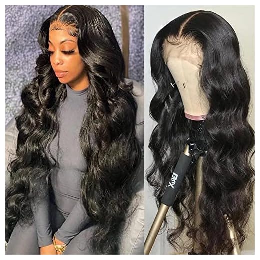 AliPearl Hair Wig Body Wave 13x6 Lace Front Wigs Human Hair Pre Plucked For Black Women Long Deep Part Glueless Lace Frontal Human Hair Wigs Brazilian Virgin Hair Ali Pearl Body Wave Wig 180% Density (16 Inch)
