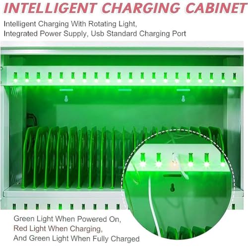 Armario de Carga USB de 12 Puertos para teléfonos móviles y tabletas. Estación de Carga Recargable para Dispositivos. Solución de Carga Segura para escuelas y oficinas.