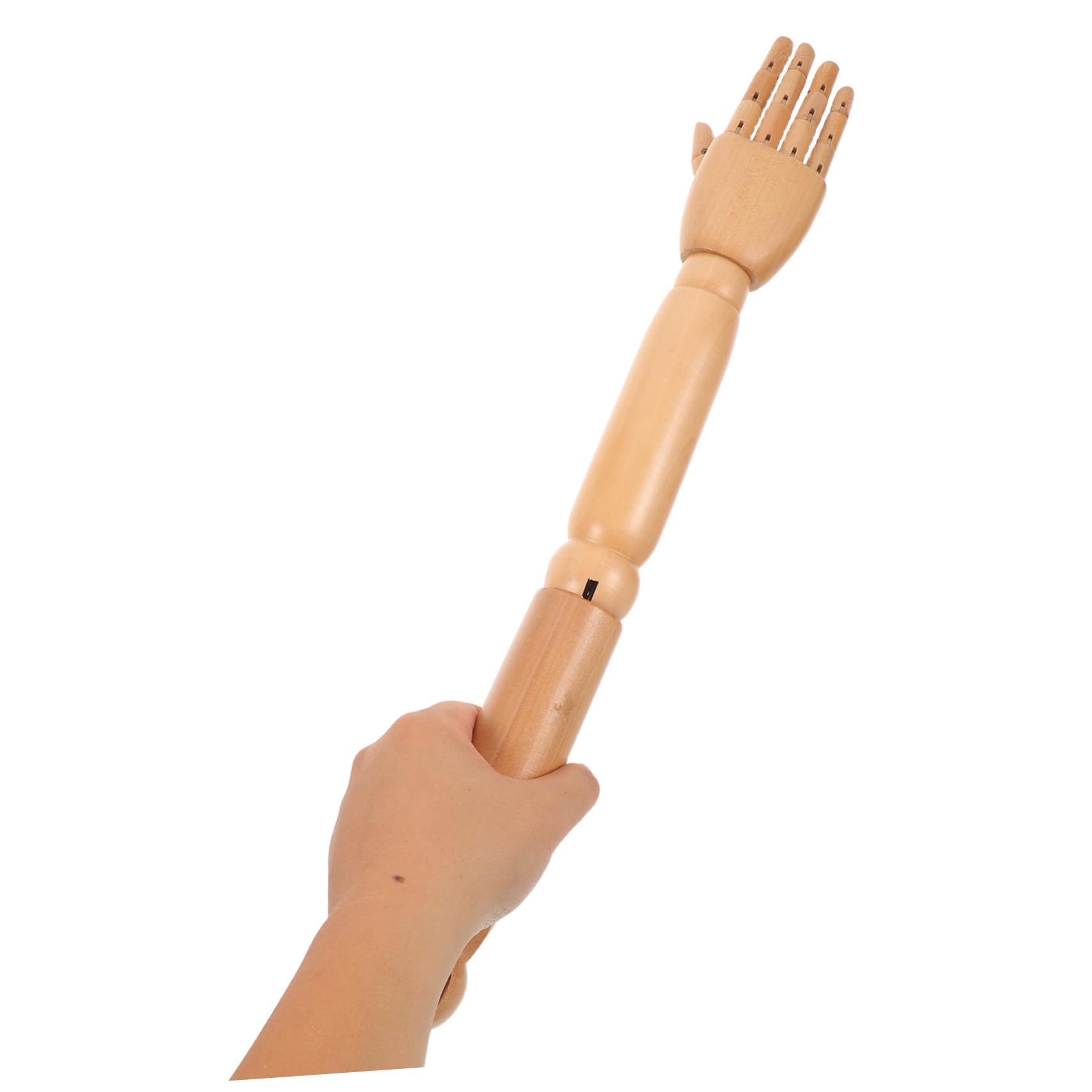 Bras de Mannequin Articulé en Bois Khaki, Paire pour Mannequin