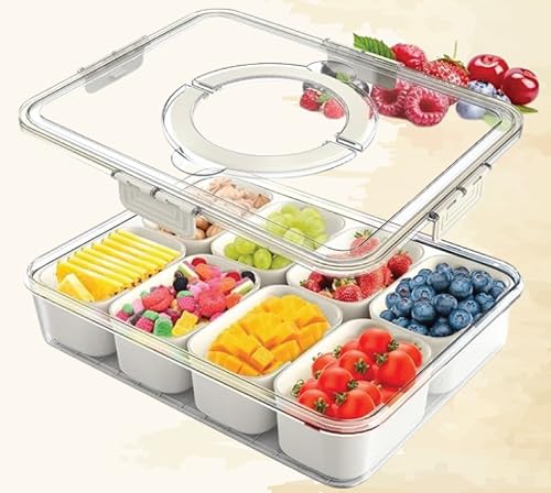 Organizador de Geladeira Multiuso com Tampa e Divisórias – Petisq...