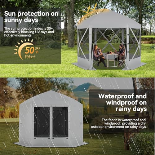 Escape Shelter Tragbarer Sichtschutz Haus Zimmer Pop Up Pavillon OD017-GY – Bild 4