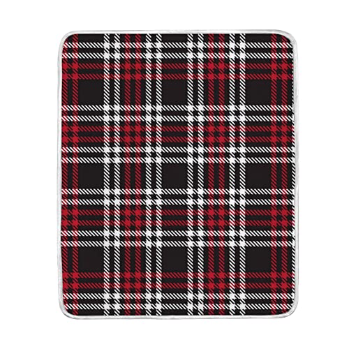 Blanket Soft Warm Red Plaid Checkered Tartan Blankets Throw For Bed Couch Sofa Car Lightweight Travelling Camping For Kids Boys Women 60 X 50 Inch #TOP23