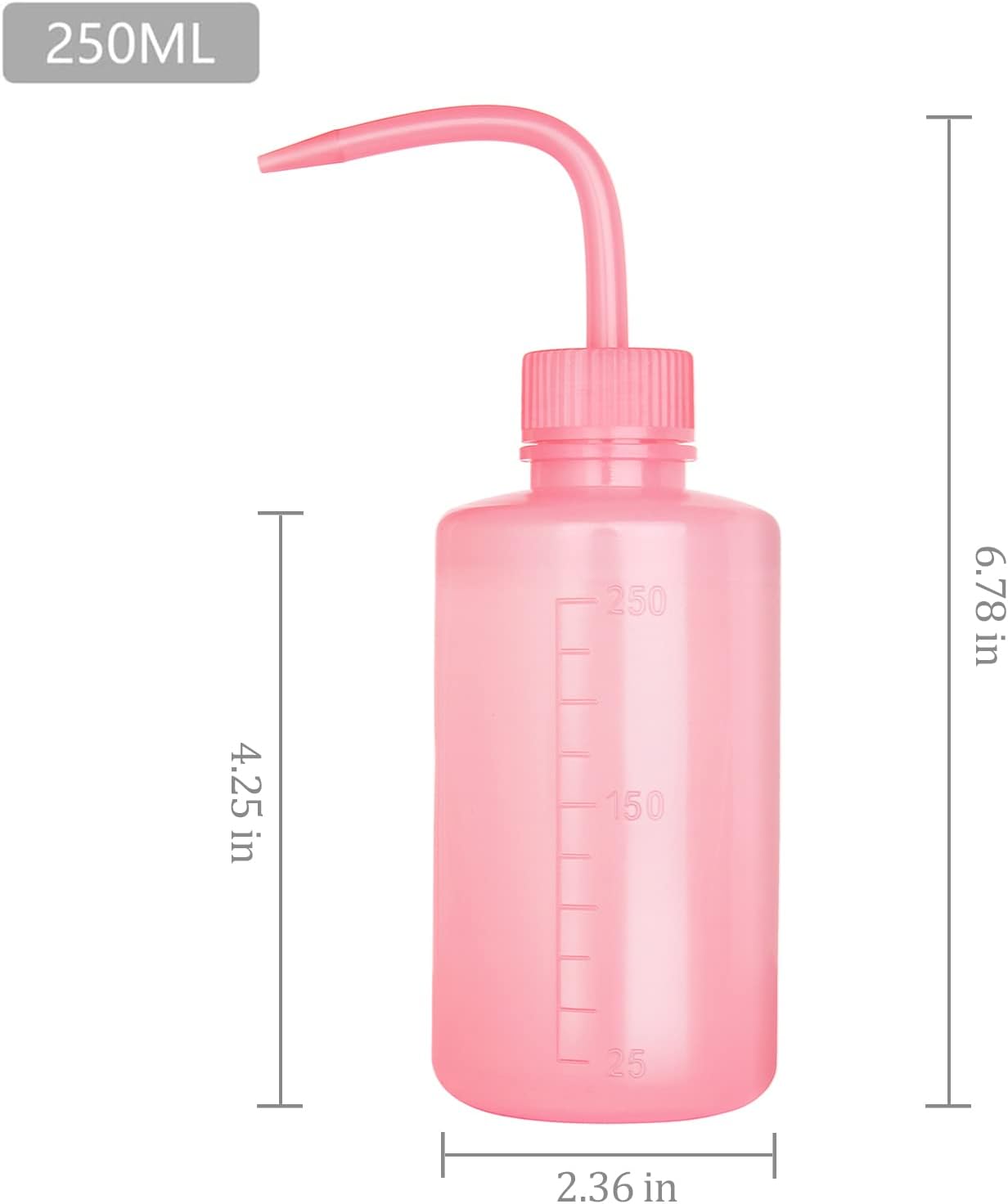 Tattoo Wash Bottle- Melphoe 2Pcs 250ml Water Squirt Bottle Succulent Watering, Safety Rinse Bottle Watering Tools, Economy Plastic Squeeze Washing Bottle for Medical Lab, Tattoo Supplies, Irrigation Squeeze Sprinkling Can Wash Plant Bottle (Pink) : Industrial & Scientific