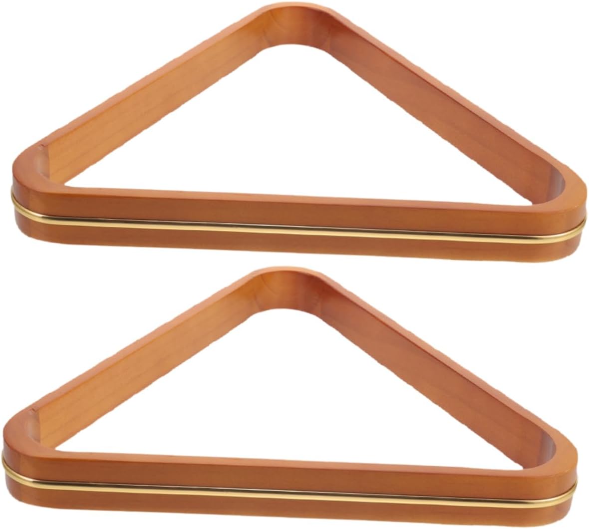 BESTonZON 2pcs Hardwood Billiard Balls Holder Triangle Rack Pool Cue Rack Pool Ball Snooker Fixing