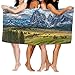 Produktbild N/A Pariroda Handtücher Berge, Bäume, Wolken, Dolomiten, Alpen, Alpe Di Siusi, schnelltrocknend, Baumwolle, superweich, widerstandsfähig, 80 x 130 cm