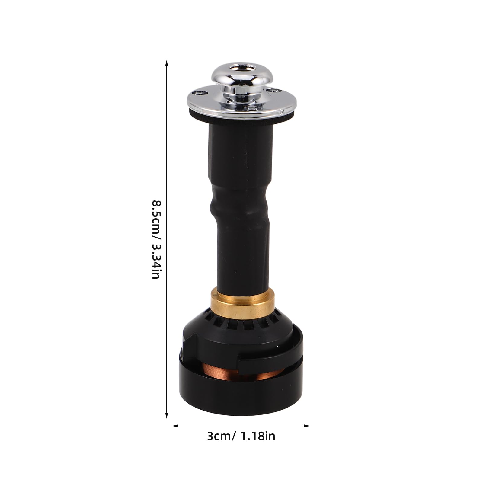 HANABASS Afrikanischer Trommel Tonabnehmer Metall für Cajon Djembe Handtrommeln 8,6cm Kabelloser Percussion Soundverstärker für Live Auftritte und Studio