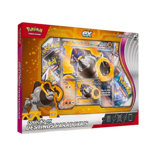 Cartas de Pokémon Box Destinos Paradoxais Com 38 Cards Copag (Rocha Férrea)