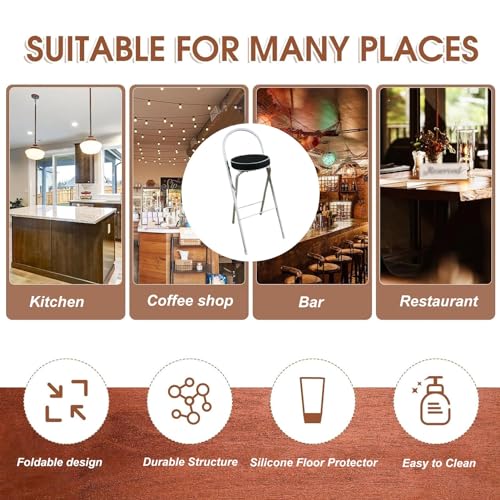 Tabouret de bar pliable avec dossier pour optimiser vos petits espaces