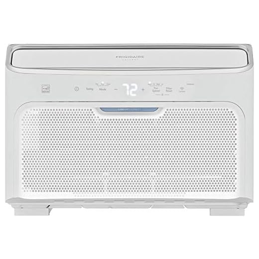 Frigidaire GHWQ123WC1 Inverter Quiet Temp Room Air Conditioner, 8,000 BTU with Wi-Fi Connected, Energy Star Certified, Easy-to-Clean Washable Filter, in White