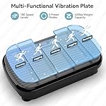 Vibration Plate Exercise Machine Weight Loss, Whole Body Vibration Plate for Lymphatic Drainage, 180 Adjustable Speeds Vibrating Plate Fitness Platform for Women Men - Image 2