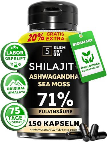 Image of Shilajit Capsules with Natural Trace Minerals - High Purity Supplement - 150