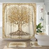 Informations sur le colis : le produit comprend 12 crochets en plastique, 1 rideau de douche, 1 tapis antidérapant, 1 forme de U, 1 tapis de toilette.