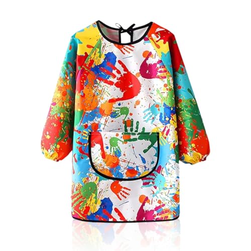 Bata de pintura escolar de 1ª clase CAIKAILIOR, delantal para niños multicolor, 6-10 años