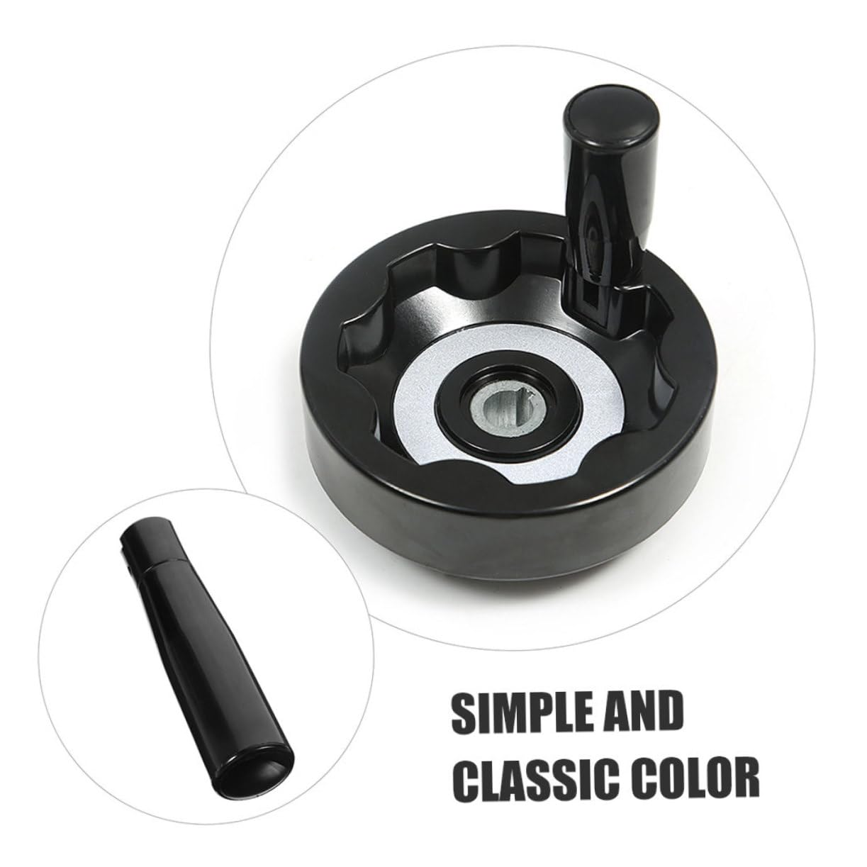 COSMEVIVI 4sets Modern Industrial Machine Tool Handwheel Easy Rotate Handle Grip Sturdy Nylon Crank Handle Foldable Design 2pcs*4