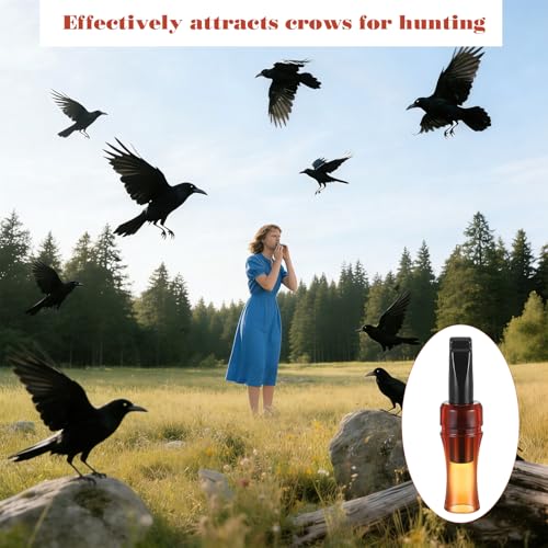 QUWXNXO 1pcs Crow Call,Whistle,Raven Portable Crow Luring Whistle, Decoying Imitation Hunting Whistles,Crow Whistle,for Outdoor, Beginners, Professional,an Ideal Gift for Nature Lovers and Beginners.