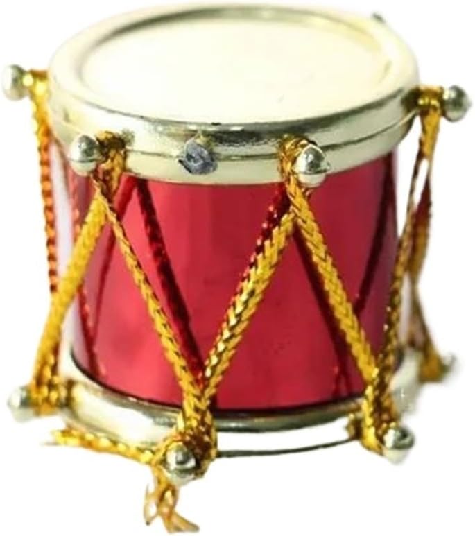Miniature Musical Instrument Set Classical Musical Instruments Miniature Model Musical Ornaments Home Decor Crafts(Drum kit)
