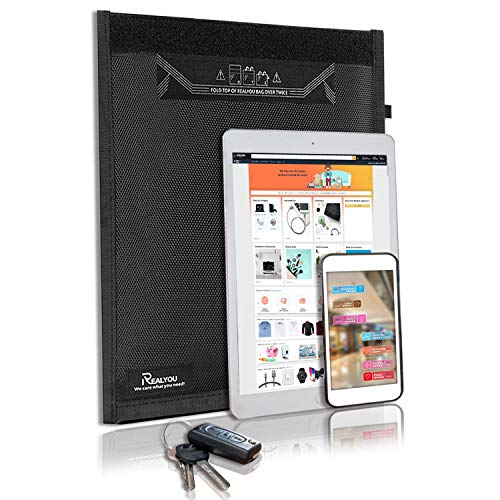Faraday Funda para Teléfonos, Jaula Faraday para iPad, Protección de Datos de Tarjeta (L(35 x 45...
