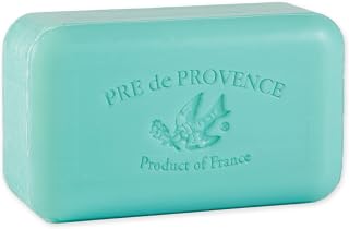 Pre de Provence Artisanal Soap Bar, Natural French Skincare, Enriched with Organic Shea Butter, Quad Milled for Rich, Smooth & Moisturizing Lather, Jade Vine, 5.3 Ounce
