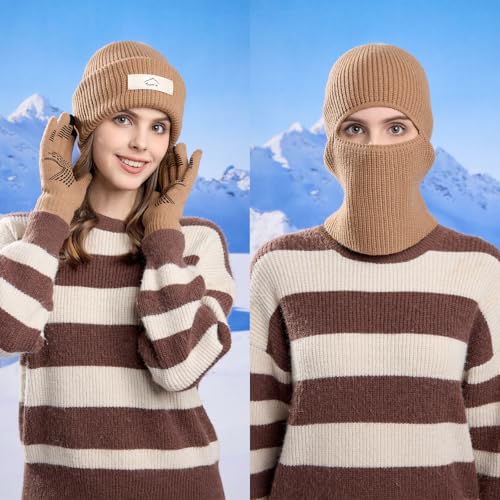 Image of ZOORON Beanie for Women Men Ski Watch Cap Cuffed Plain Skull Knit Hat Soft Fisherman Winter Hat