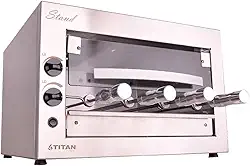 Churrasqueira a Gás de Bancada para 4 Espetos GLP 220V Stand - Titan Eletro