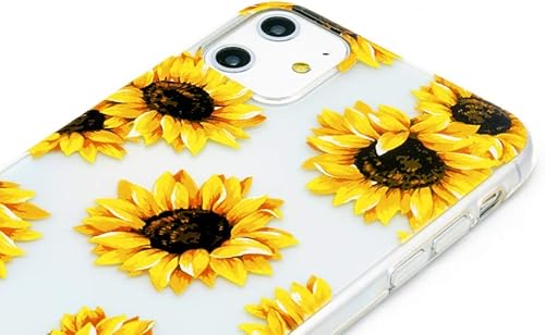 Miniatura 5 de FAteam - Funda para iPhone 11, diseño de flores de girasol, a prueba de arañazos, a prueba de golpes, suave TPU delgada, bonita funda compatible con