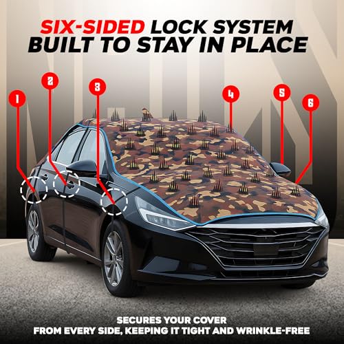 Image of Dog Protection Nail Cover for Maruti Suzuki Dzire, 100% Waterproof Long Lasting Anti-Climb Design to Stop Street Dogs & Monkeys from Sitting &Climbing on Bonnet, Roof, or Dicky