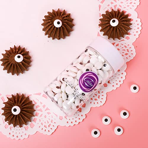 Image of Candy Eyes for Decorating Edible Small Candy Eyes Eyeballs Halloween Sprinkles for Cake Cupcakes Toppers Cookies Baking Decoratings Christmas (1cm Eyes)