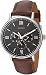 Timex Men's TW2T35000 Southview 41 Multifunction Brown/Black/Rose Gold Leather Strap Watch
