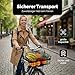 VELORO Gepäcknetz für Fahrrad - Stabil & Flexibel - Netz für Fahrradkorb hinten - Passend für Gepäckträger & Motorrad - Fahrradkorbnetz/Spannnetz Klein - Sicherheit & Ordnung unterwegs