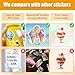 Ice Cream Stickers for Kids, 50pcs Summer Ice Cream Stickers Pack, Vinyl Waterproof Sticker for Water Bottle Scrapbook Laptop Journal Party Favors Classroom(IC)
