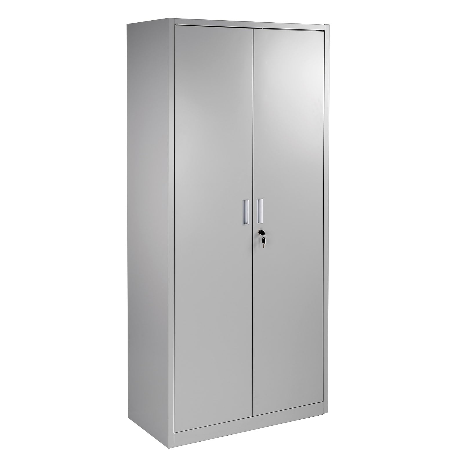 DEMA Metallschrank Werkstattschrank 80x39x180 cm, Grau RAL 7035, 4 Fachböden höhenverstellbar
