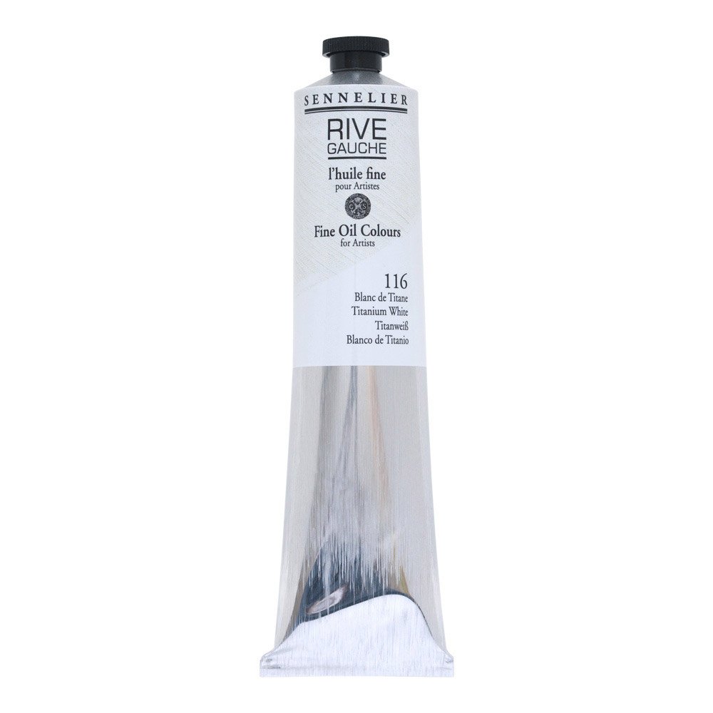 SENNELIER Rive Gauche Fine Oil Color for Artists, 200ml Tube, Titanium White 116