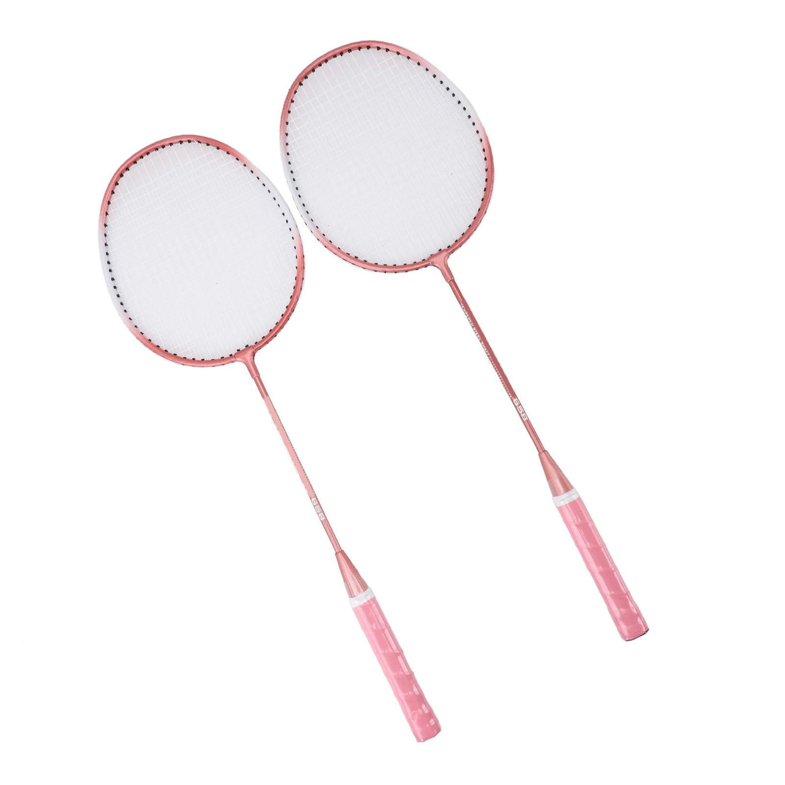 Set da Badminton Racchette Premium in Lega di Ferro con 3 Volani per il Divertimento in Famiglia di Tutte le età (PINK)