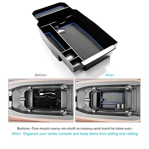 Image of for 2023 2024 2025 2026 Mazda CX50 Middle Console Armrest Storage Box 2023-2026 CX50 Accessories (Blue)