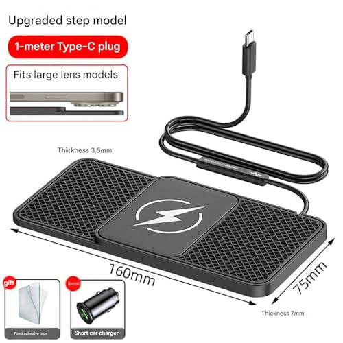 Car Wireless Charger Pad for BMW X1 X2 X3 X3M X4 X4M X5 X5M X6 X6M X7 XM,Cell Phone Cordless Charging Mat Smart Phone Charger Flat Charging Mat Accessories,B
