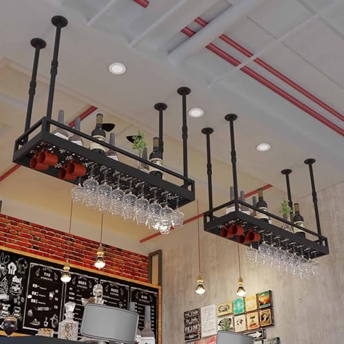 Casier à vin de plafond pour libérer l'espace et protéger vos verres