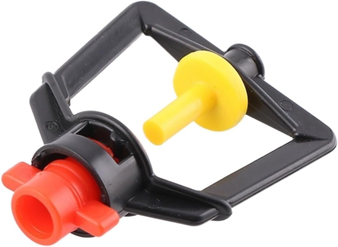 AVIMYA 10Pcs 6mm 360 Refraction Micro Nozzle Greenhouse Drip Irrigation Misting System Hanging Humidifier Sprayer with 4/7mm Barb (Color : 3)