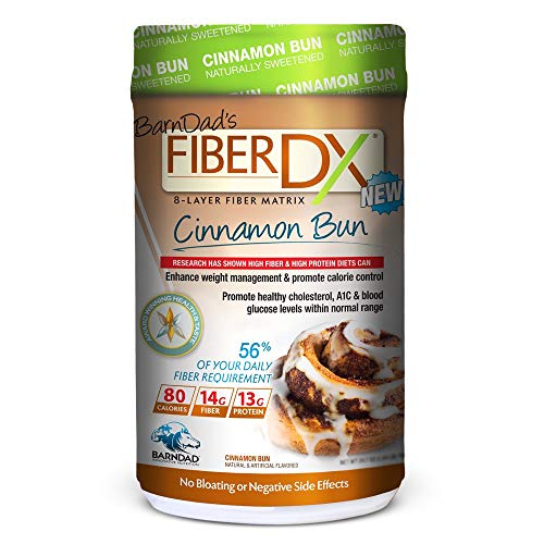 BarnDad's Fiber-DX Fiber Supplement, Cinnamon Bun, Naturally Sweetened, 600g BarnDad's Fiber-DX Fiber Supplement, Cinnamon Bun, Naturally Sweetened, 600g