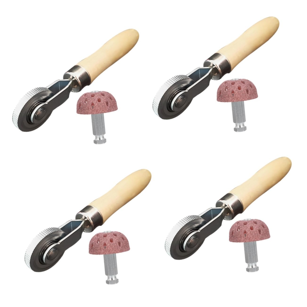 SOLUSTRE 4sätze Reifenreparatur-werkzeugset Mit Holzrake Und Druckrolle Universelles Für Auto Und Fahrradreifen Hochgeschwindigkeits-schleifkopf Effektiven Reparatur Von Reifenpannen