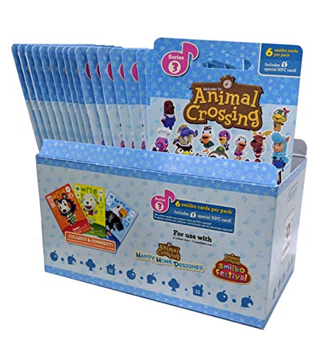 Animal Crossing Amiibo Cards Series 3 – Full box (18 Packs) (6 Cards Per Pack/108 Cards)