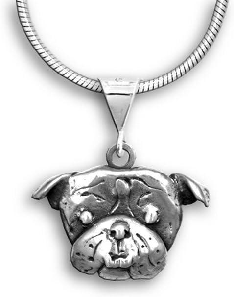 Sterling Silver Bulldog Pendant