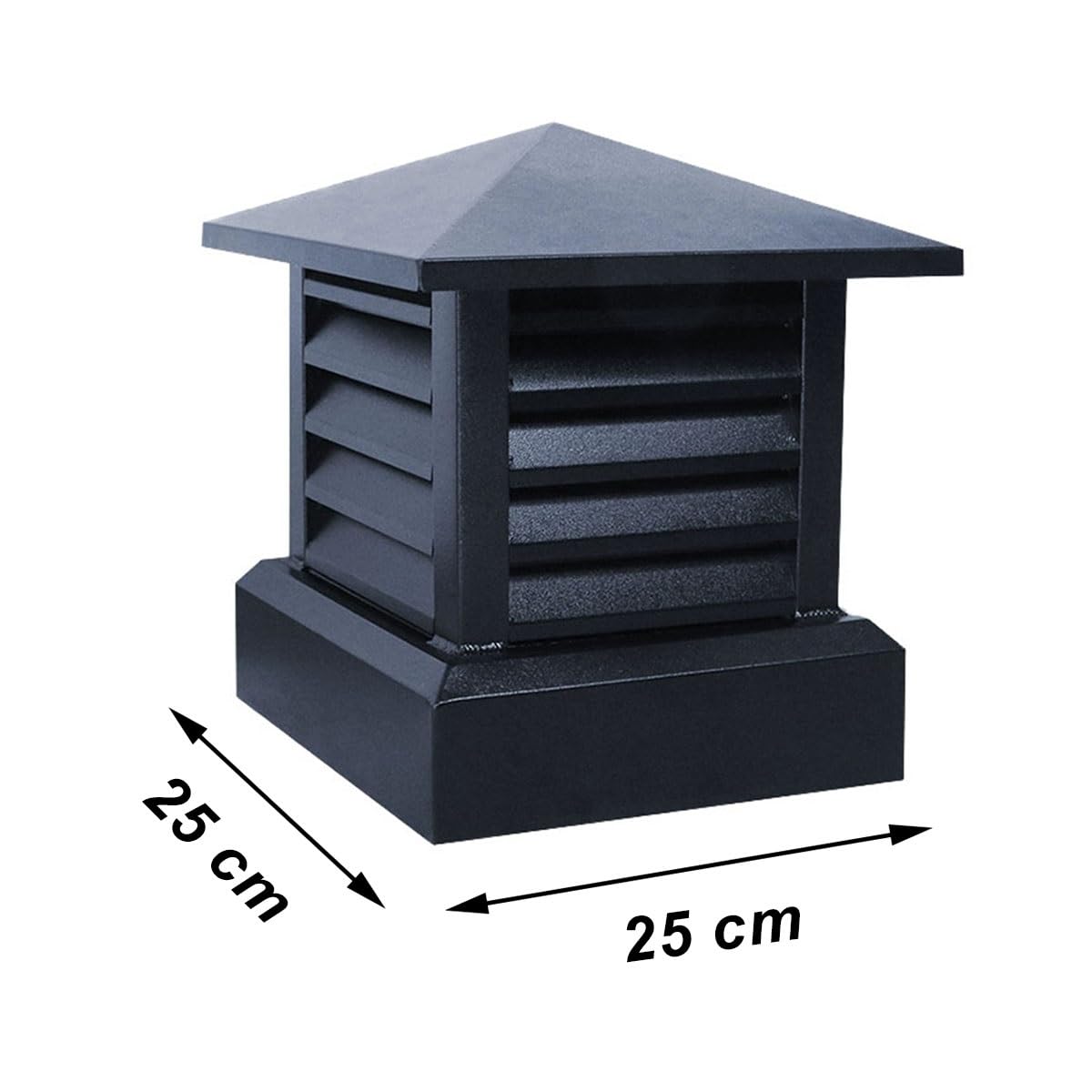 Aleación de aluminio sombrerete de chimenea, Villa chimenea cubierta de conducto lluvia Louver cubierta 25 30 35cm duradero sombreretes de chimenea para Ventilación mejorada y protección, Instalació