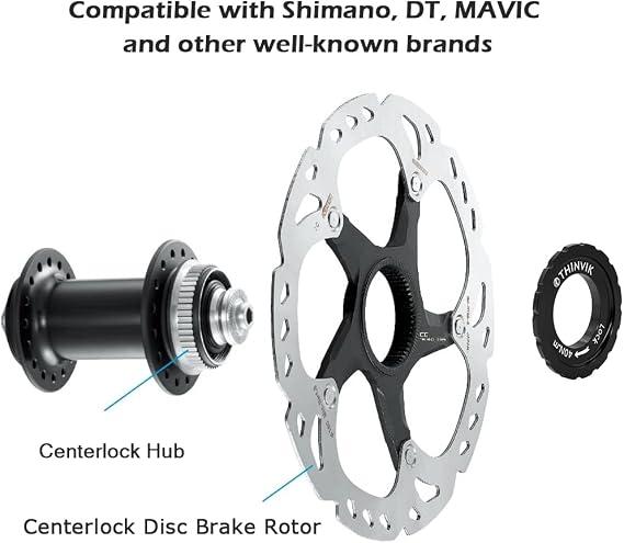Thinvik Bike Centerlock Rotor Lockring 9/12/15 mm