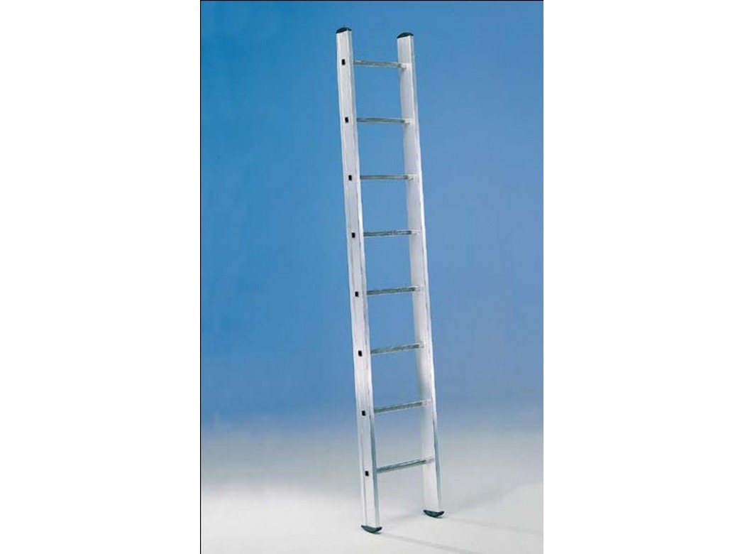 Svelt Scala Professionale d’Appoggio in Alluminio – 8 Pioli Ribordati Antiscivolo – Portata 150 kg – Certificata EN131 e D.Lgs. 81/08