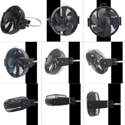 Ventilateur de poêle noir 6 pales haute performance distribution chaleur - 6
