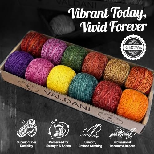 Image of Valdani Pearl Cotton Sz 8 | Whistlepig Calendar | 74 Yds /Ball
