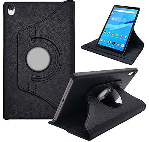 Image of CEDO Lenovo Tab M8 HD / M8 2nd Gen FHD (8 inch) Flip Cover | Leather Finish | 360 Degree Rotate Flip Cover | Back Cover Case for Lenovo Tab M8 HD / M8 (2nd Gen) FHD (8 inch) TB-8505 X /F /N (Black)