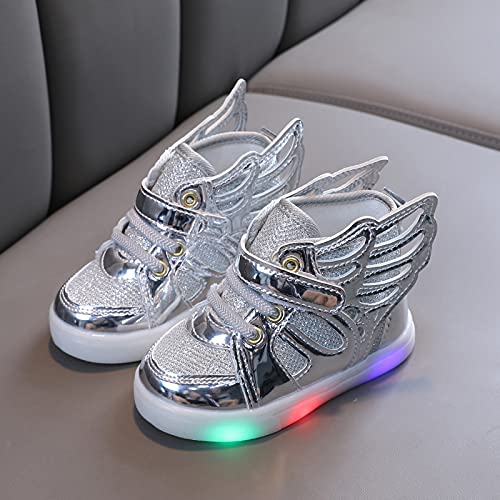Children Kids Girls Boys LED Light Luminous Shiny Shoes Sport Shoes Big Kid Shoes Birthday Children Show Gift4